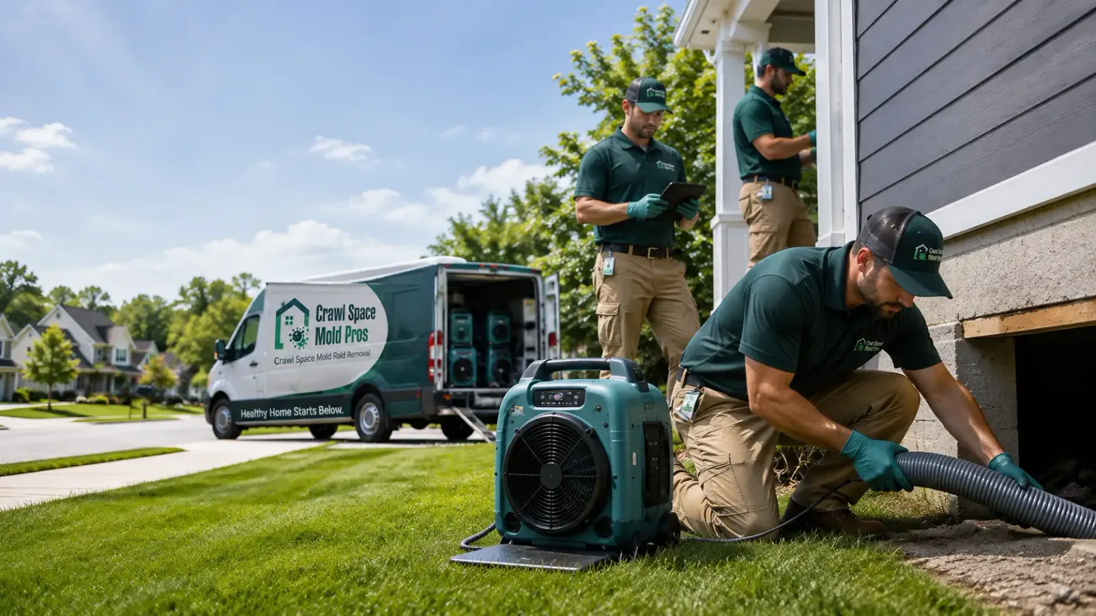 Crawl Space Mold Removal in New Baltimore, MI